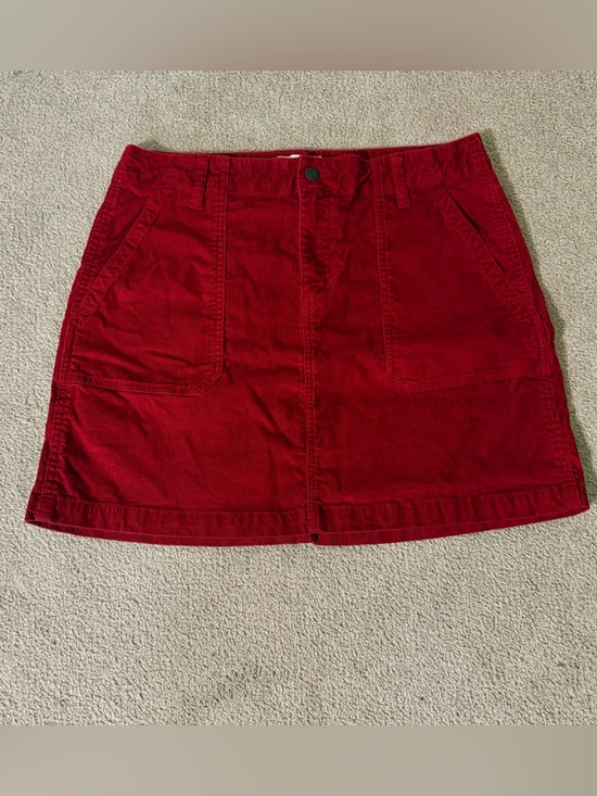 Old Navy Dresses & Skirts - Old Navy Corduroy Mini Skirt in Deep Red Academia, whimisgoth, preppy